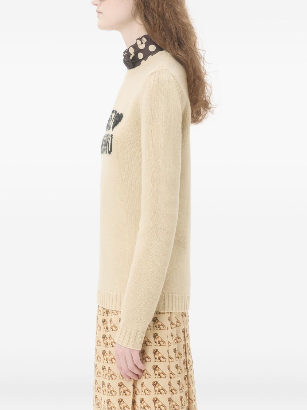 Valentino Chez Valentino Wool Sweater - Beige