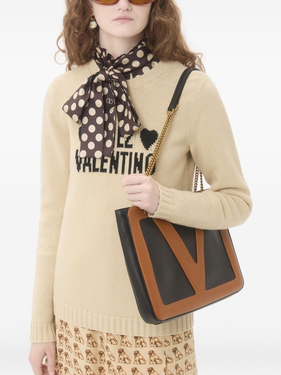 Valentino Chez Valentino Wool Sweater - Beige