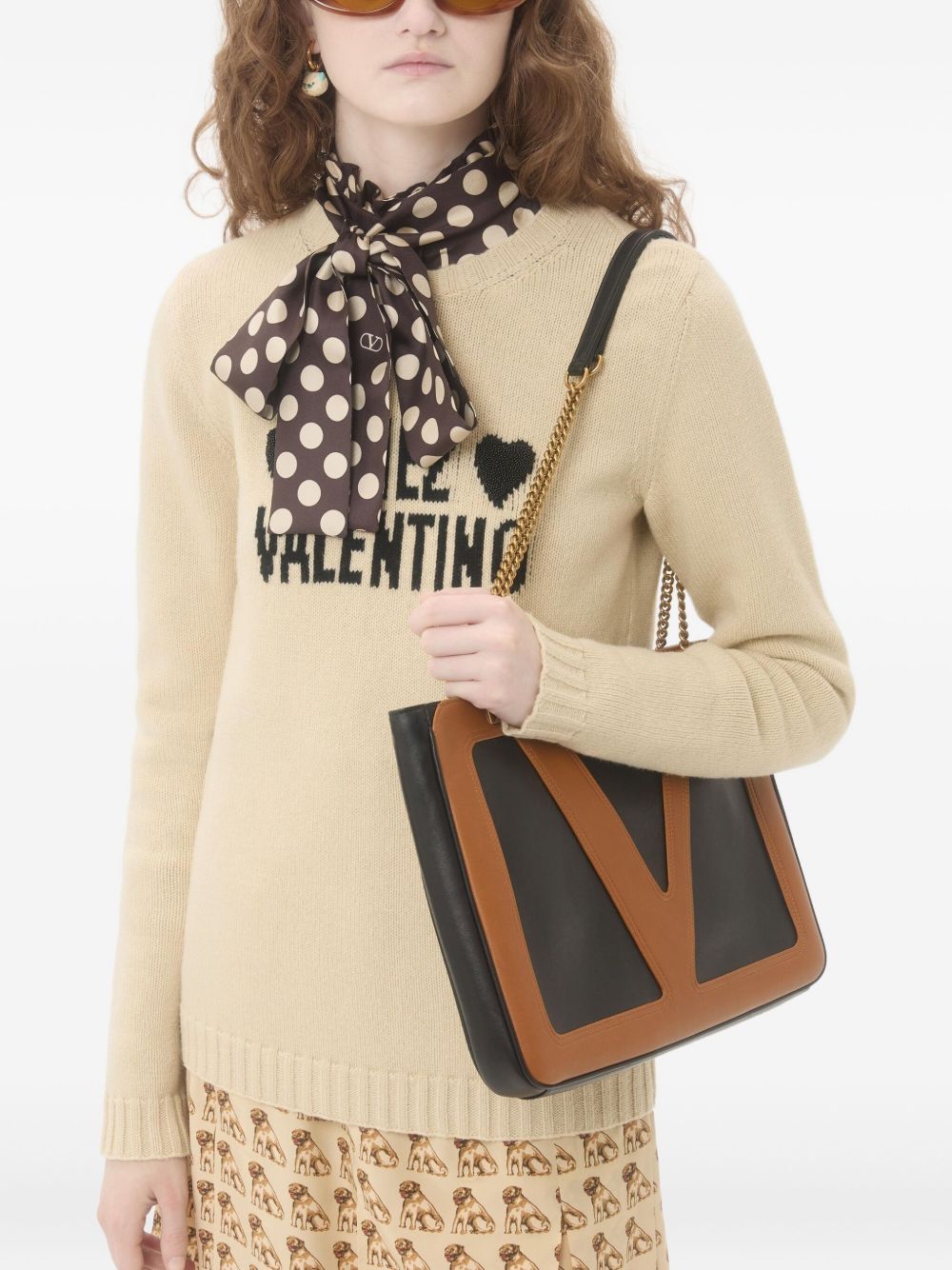 Valentino Chez Valentino Wool Sweater - Beige