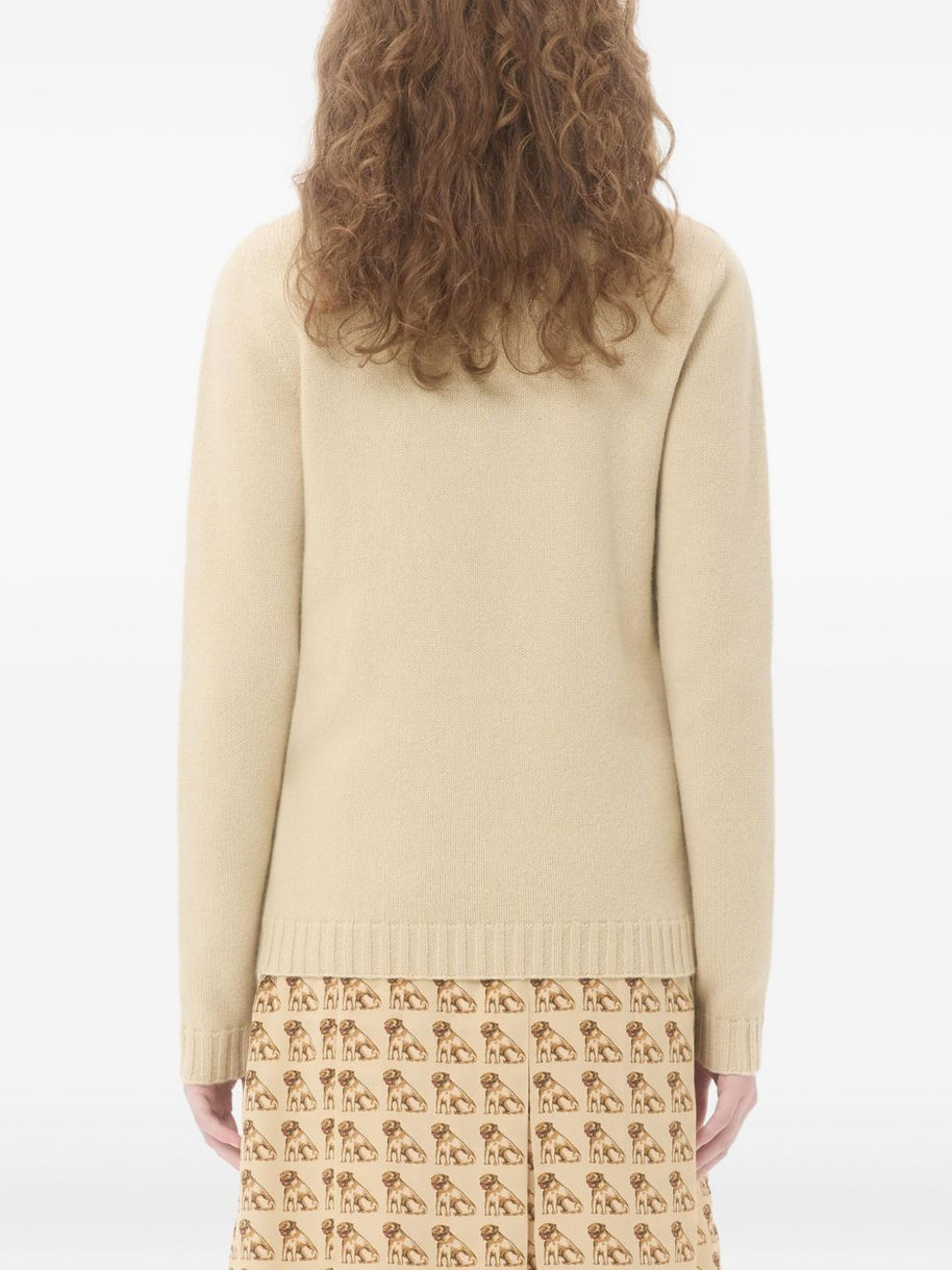 Valentino Chez Valentino Wool Sweater - Beige