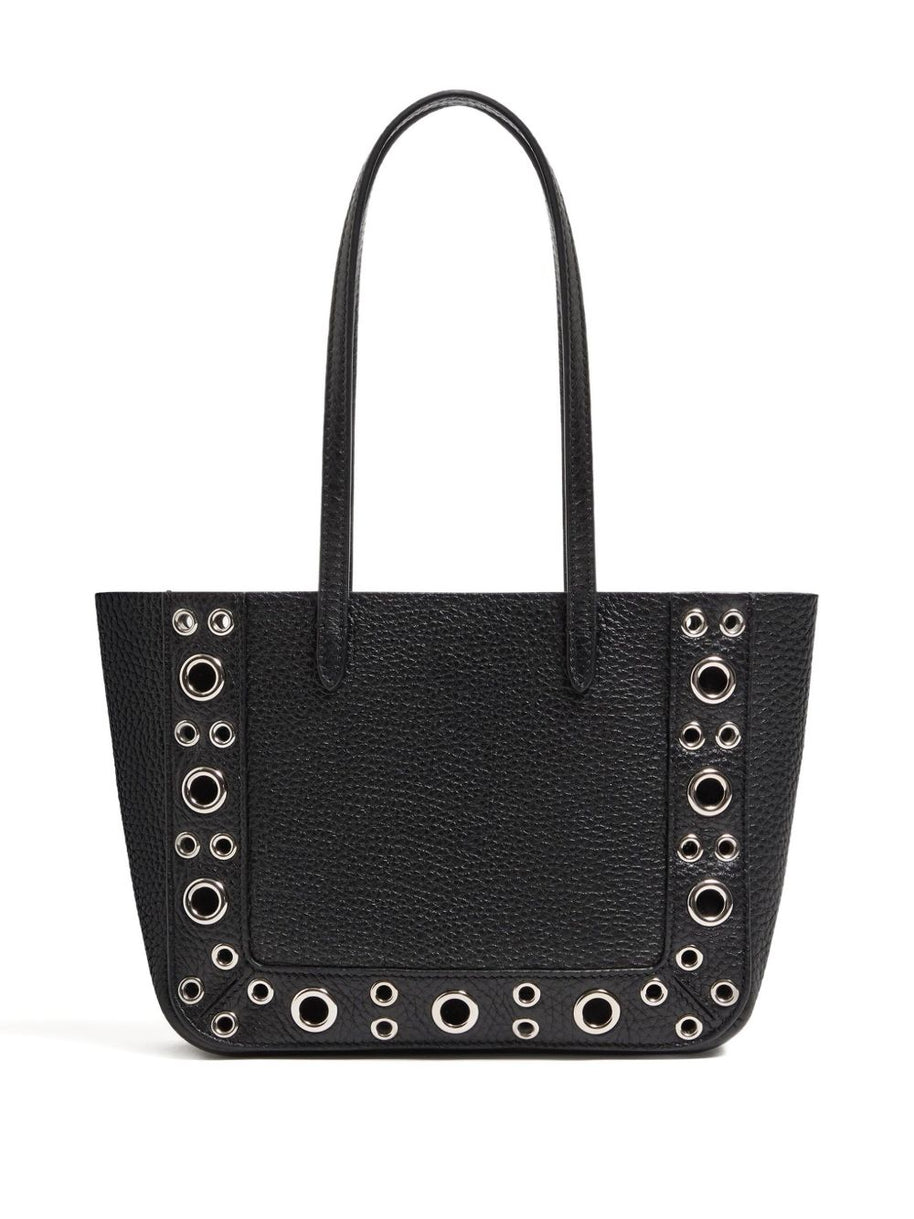Valentino Garavani Nellcote Mini Leather Tote Bag - Black