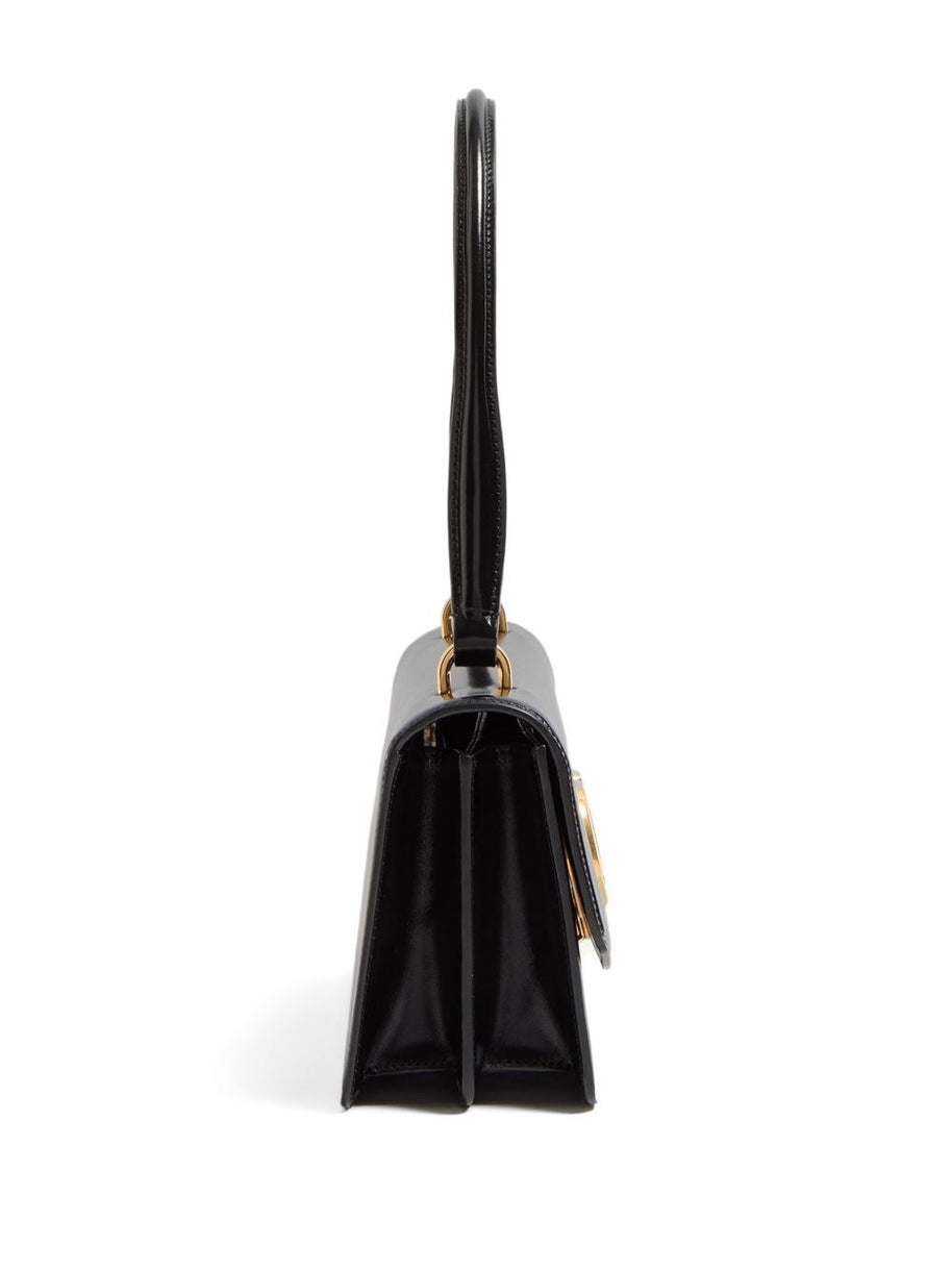 Valentino Garavani Vain Leather Top Handle Bag - Black
