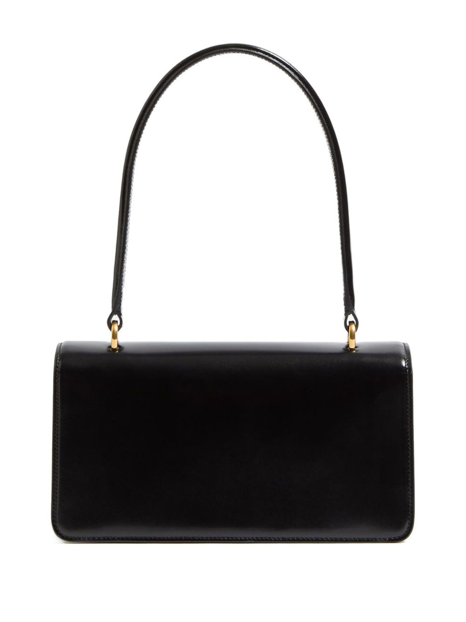 Valentino Garavani Vain Leather Top Handle Bag - Black
