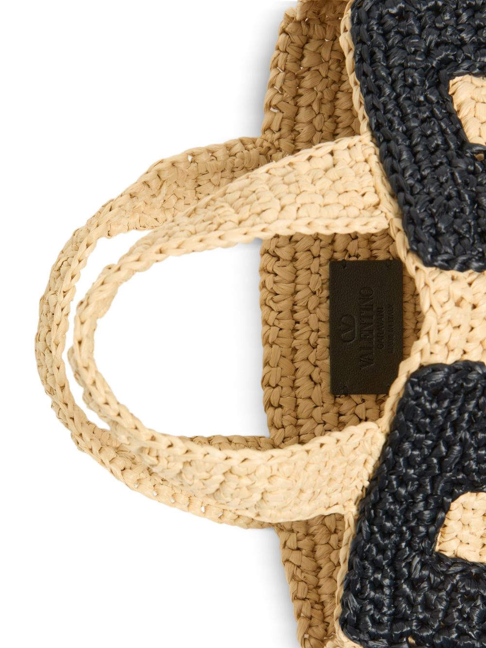 Valentino Garavani Viva Superstar Crochet Small Tote Bag - Black