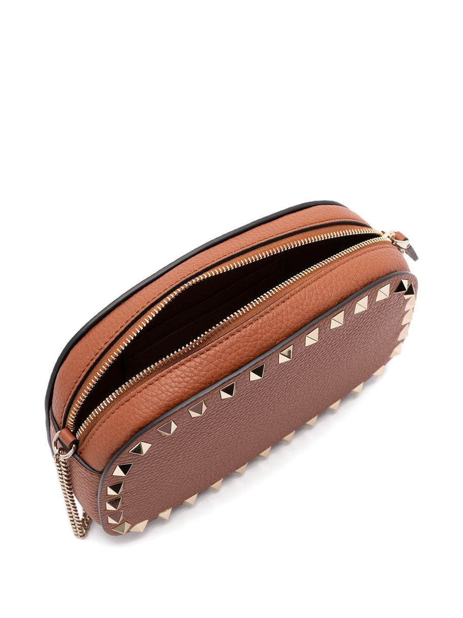 Valentino Garavani Rockstud Leather Mini Bag - Leather Brown