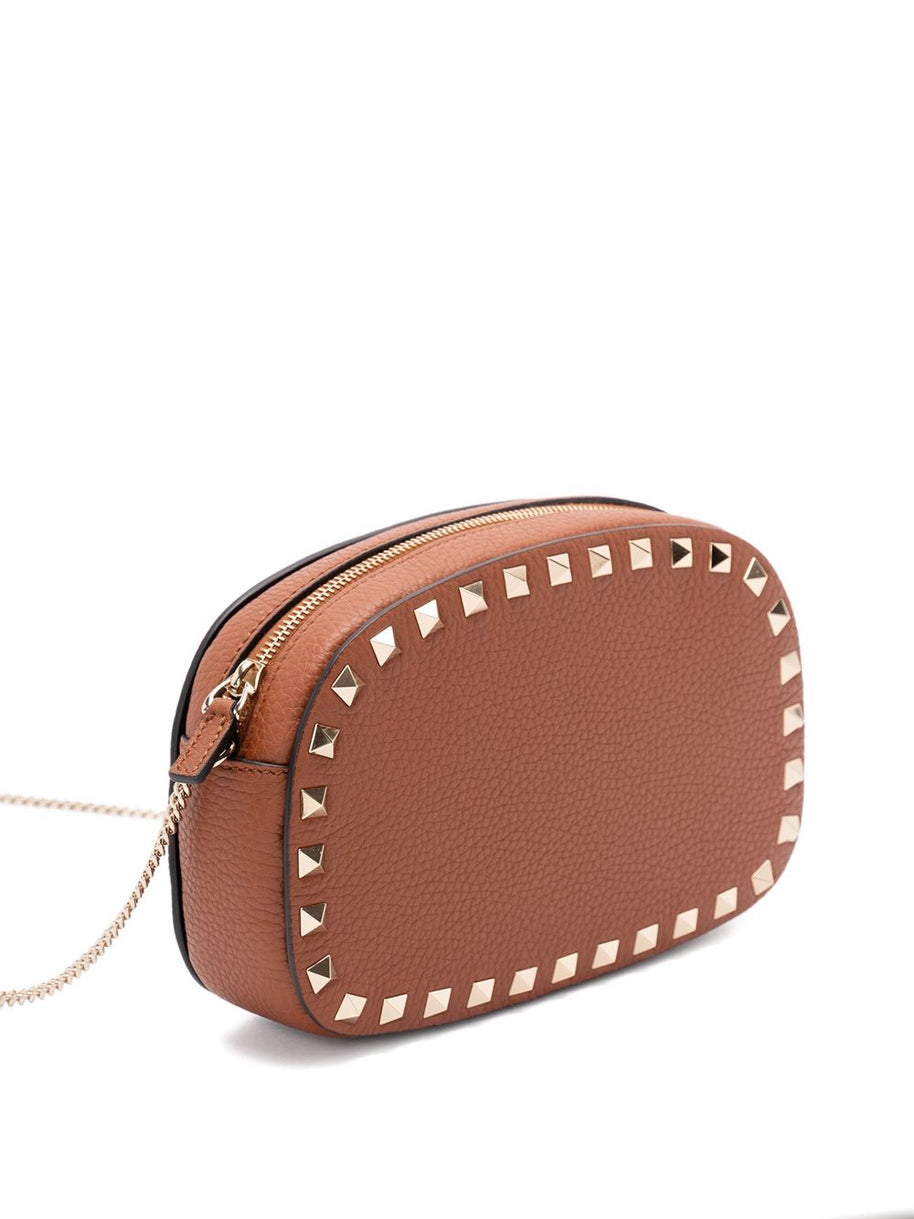 Valentino Garavani Rockstud Leather Mini Bag - Leather Brown