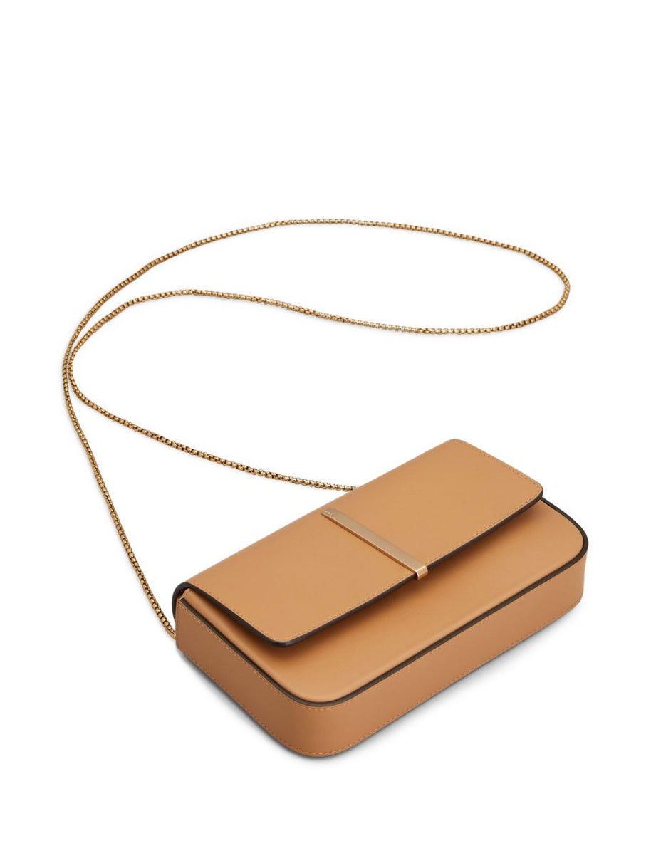Tod's Flap Leather Mini Bag - Camel