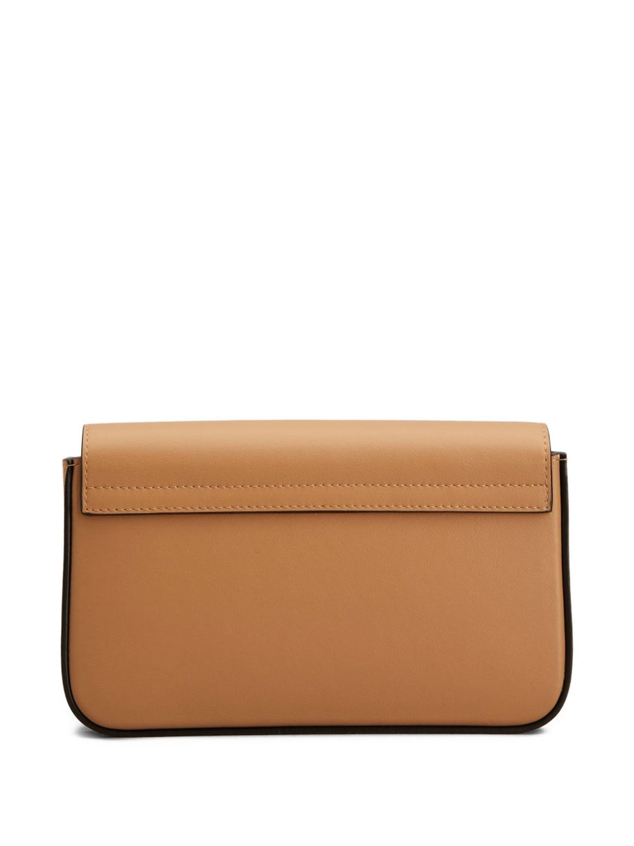 Tod's Flap Leather Mini Bag - Camel