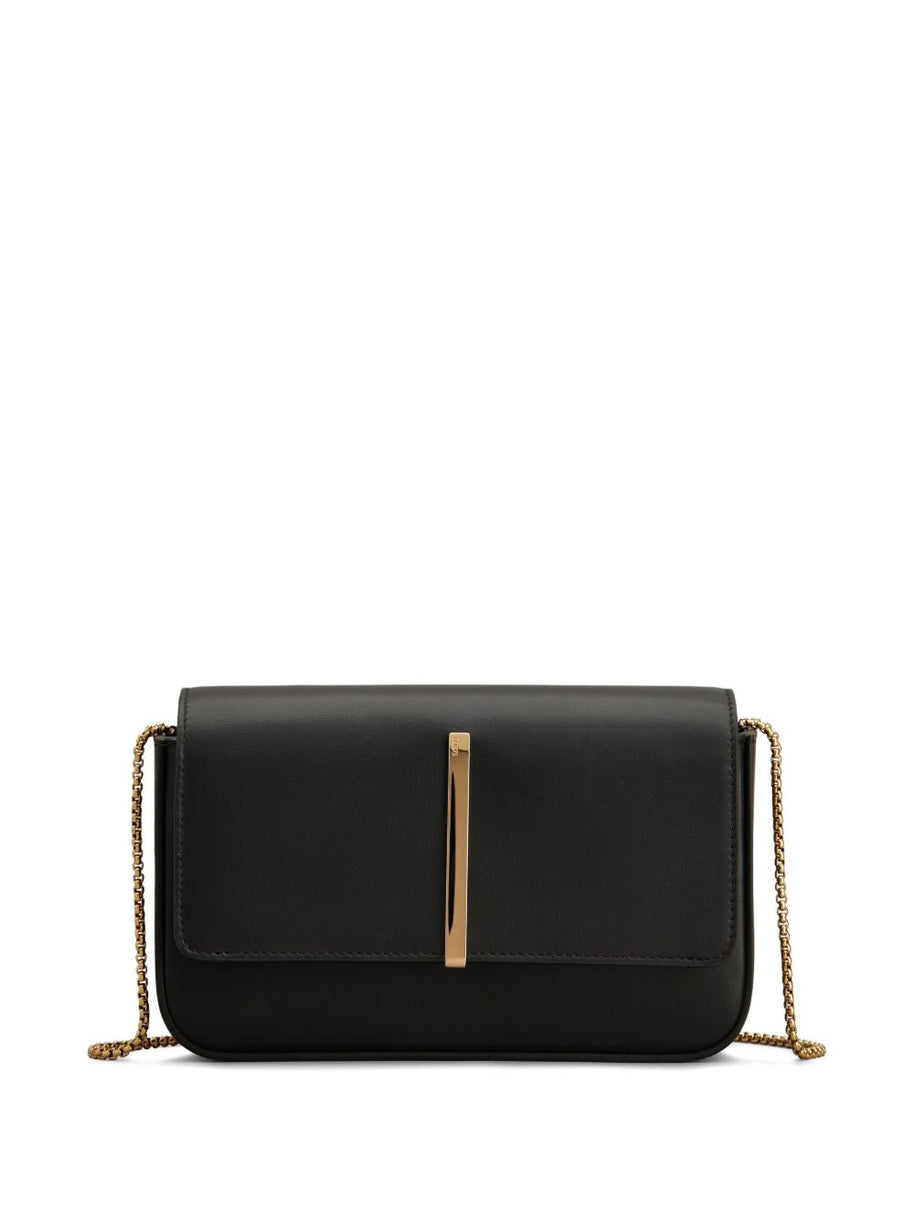 Tod's Flap Leather Mini Bag - Black