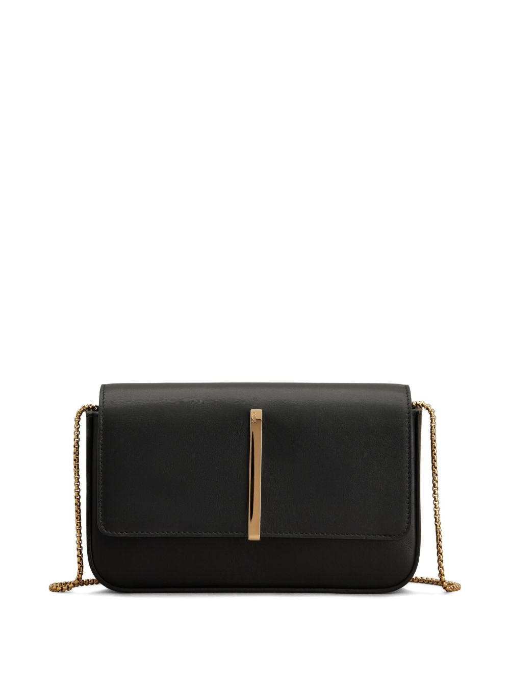 Tod's Flap Leather Mini Bag - Black