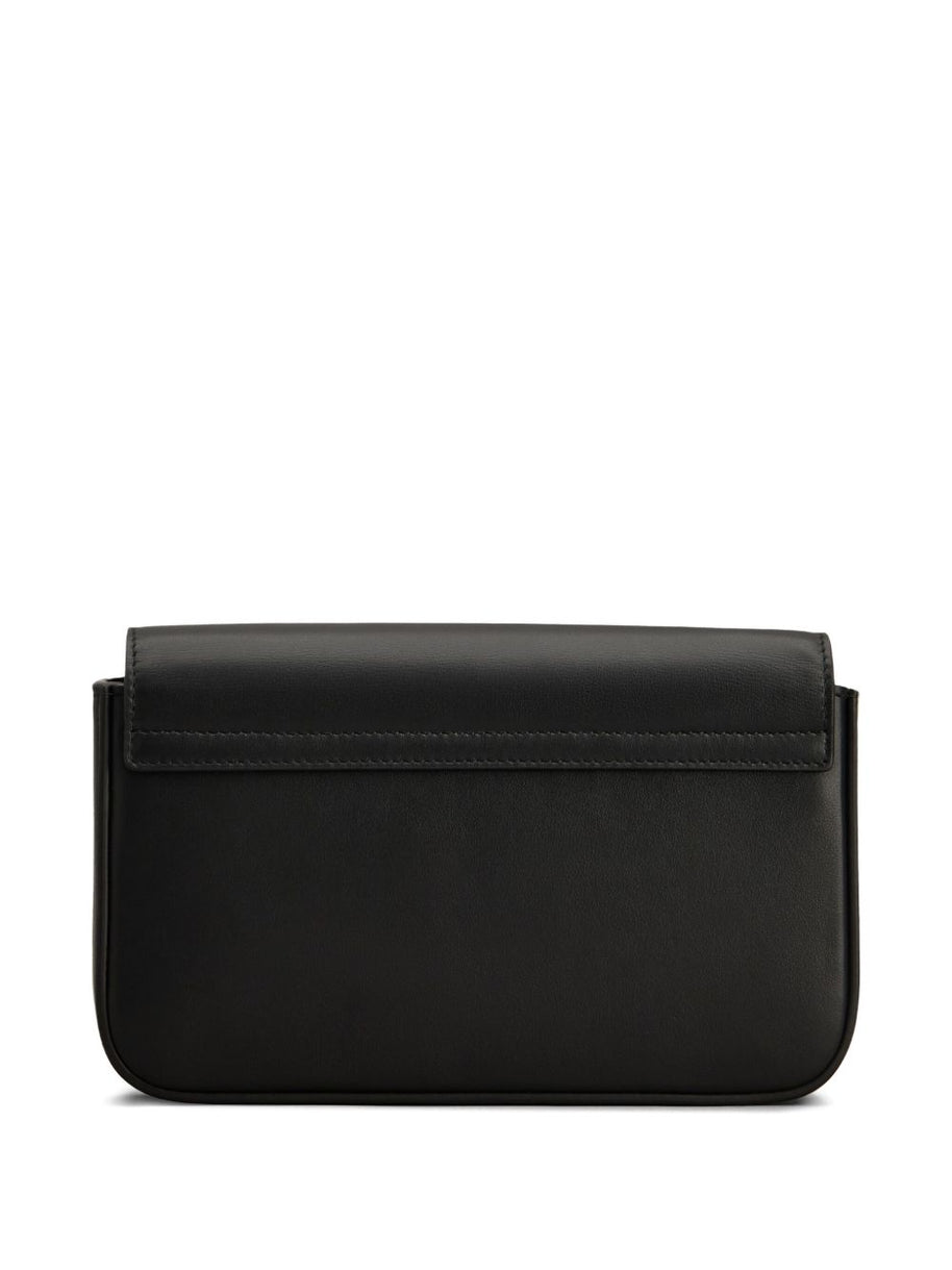 Tod's Flap Leather Mini Bag - Black