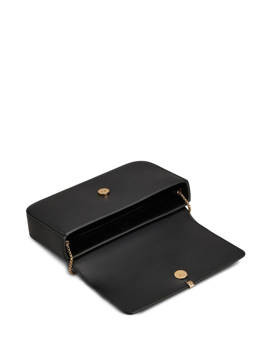 Tod's Flap Leather Mini Bag - Black