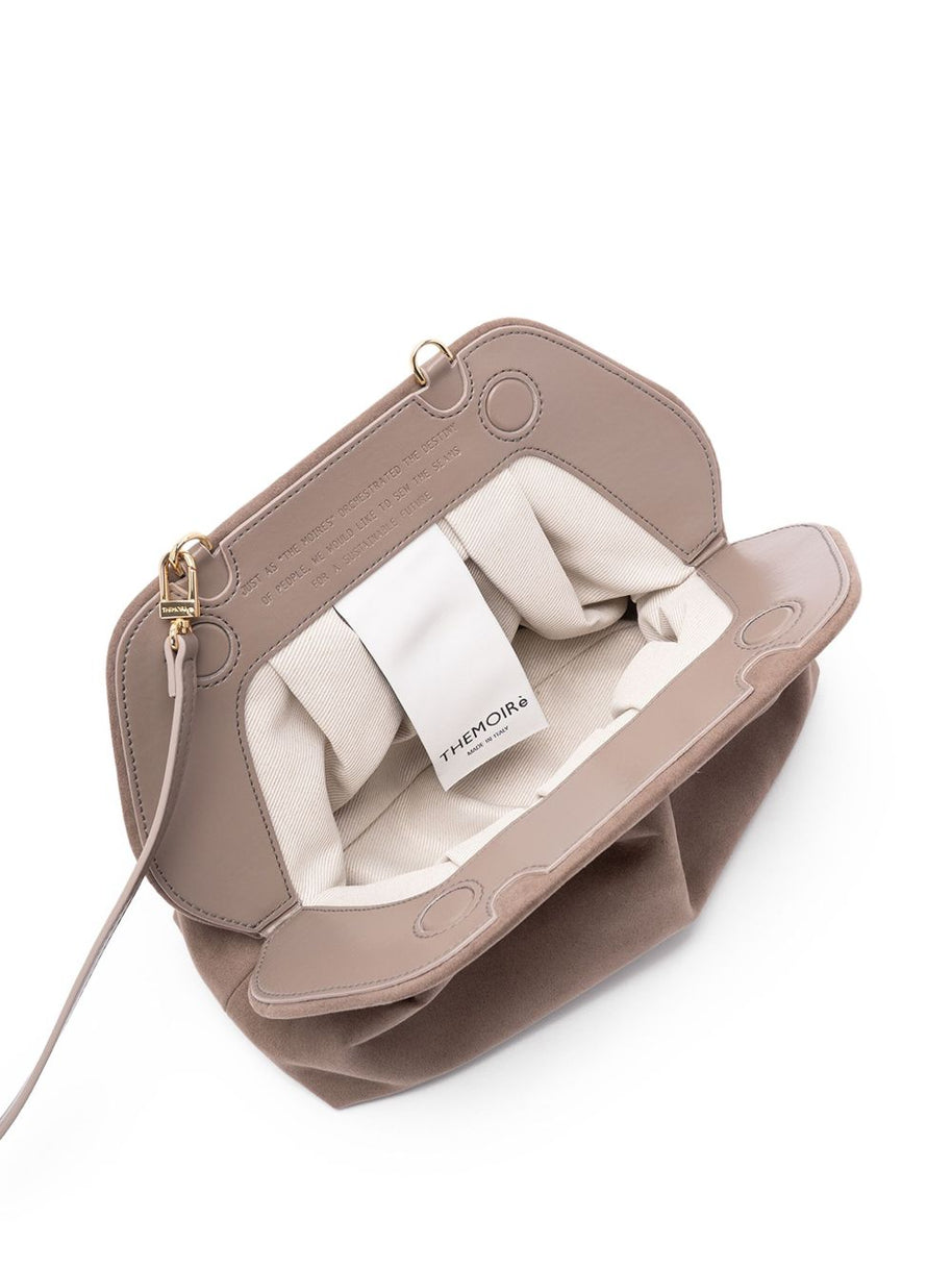 THEMOIRE' Tia Suede Clutch Bag - Green