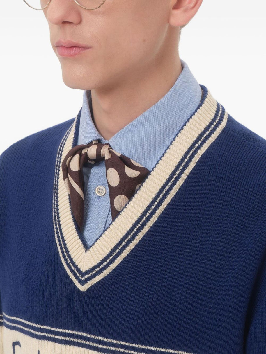 Valentino Garavani Chez Valentino Cotton And Wool Beanie - White