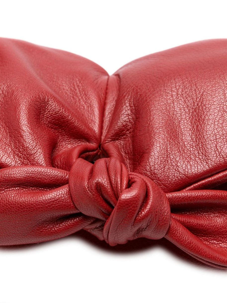 HEREU Heart Shaped Leather Shoulder Bag - Red