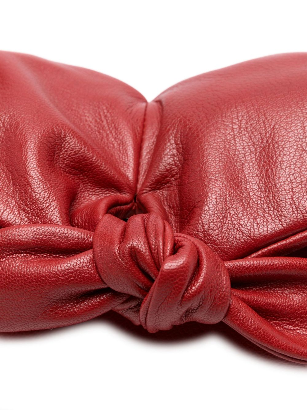 HEREU Heart Shaped Leather Shoulder Bag - Red