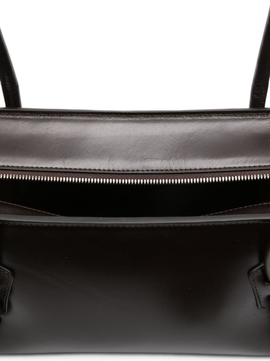 HEREU Leather Shoulder Bag - Brown