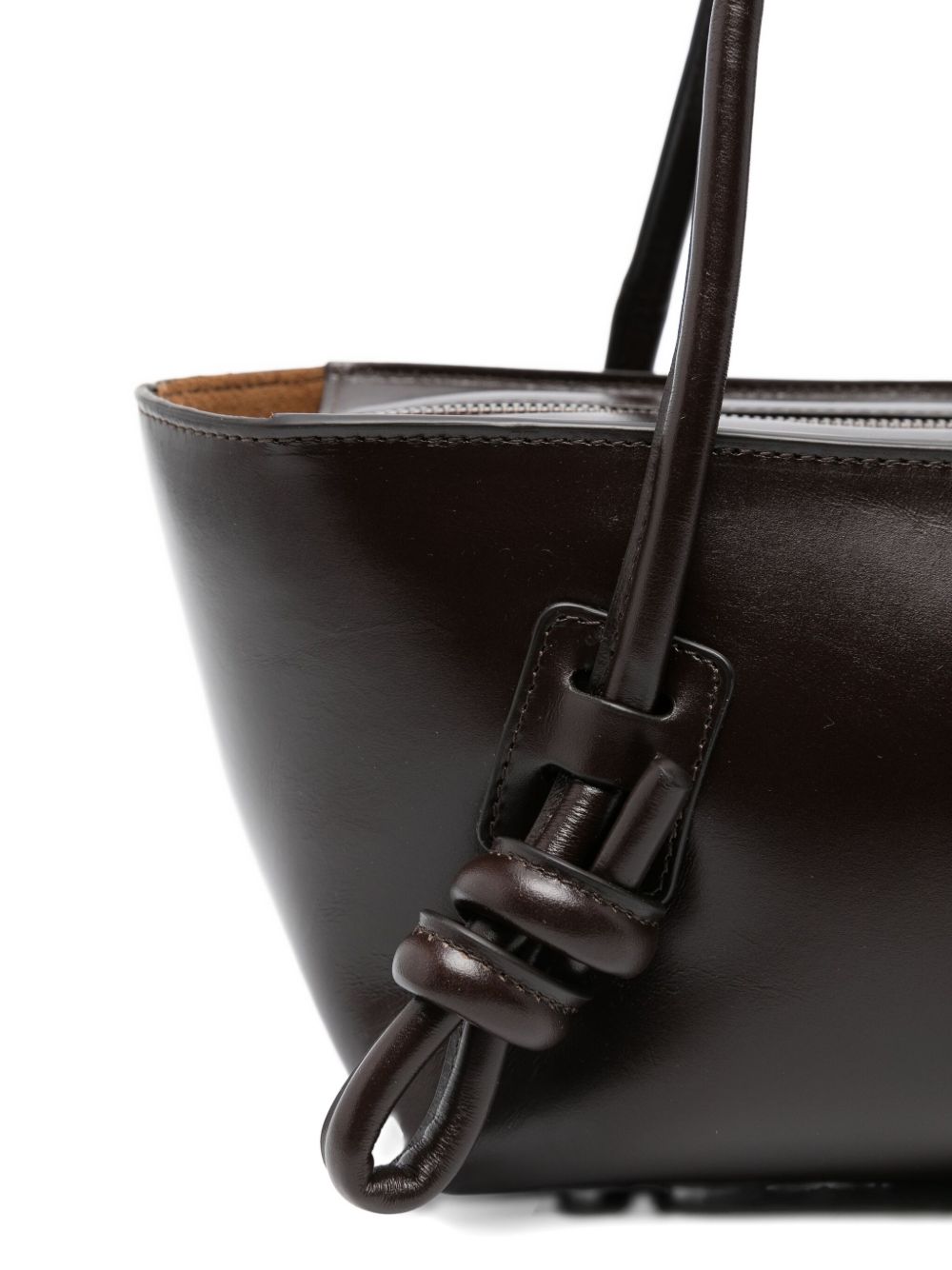 HEREU Leather Shoulder Bag - Brown