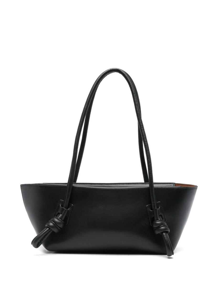 HEREU Leather Shoulder Bag - Black