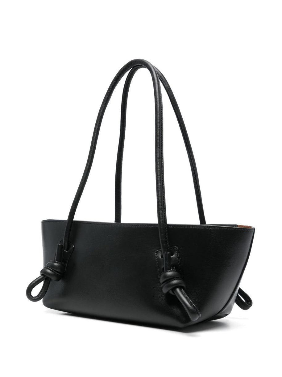 HEREU Leather Shoulder Bag - Black