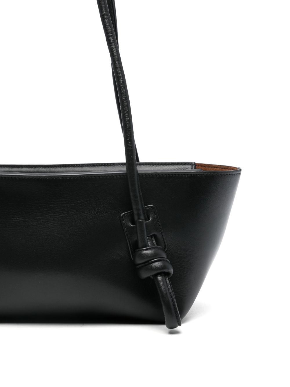 HEREU Leather Shoulder Bag - Black