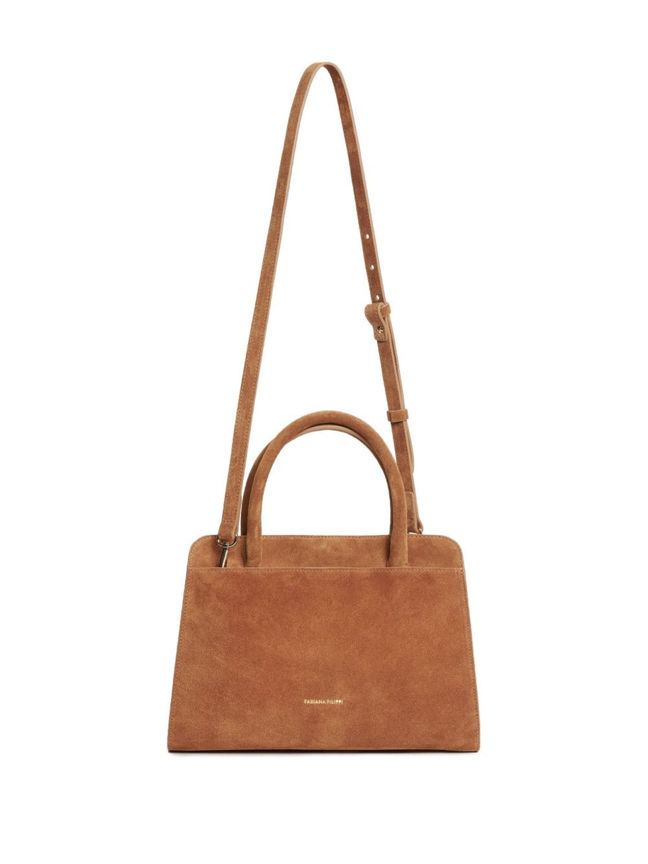 Fabiana Filippi Suede Leather Handbag - Brown