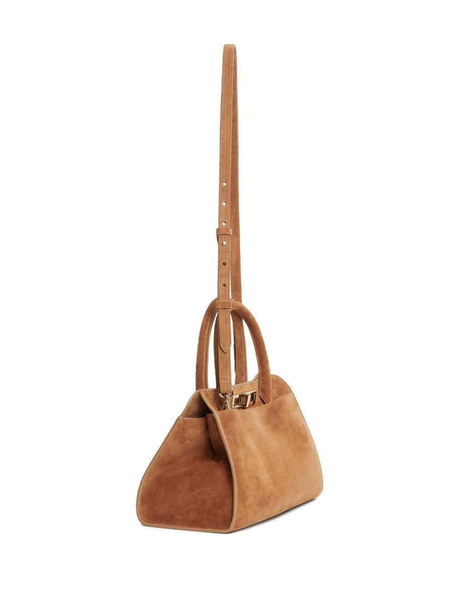 Fabiana Filippi Suede Leather Handbag - Brown