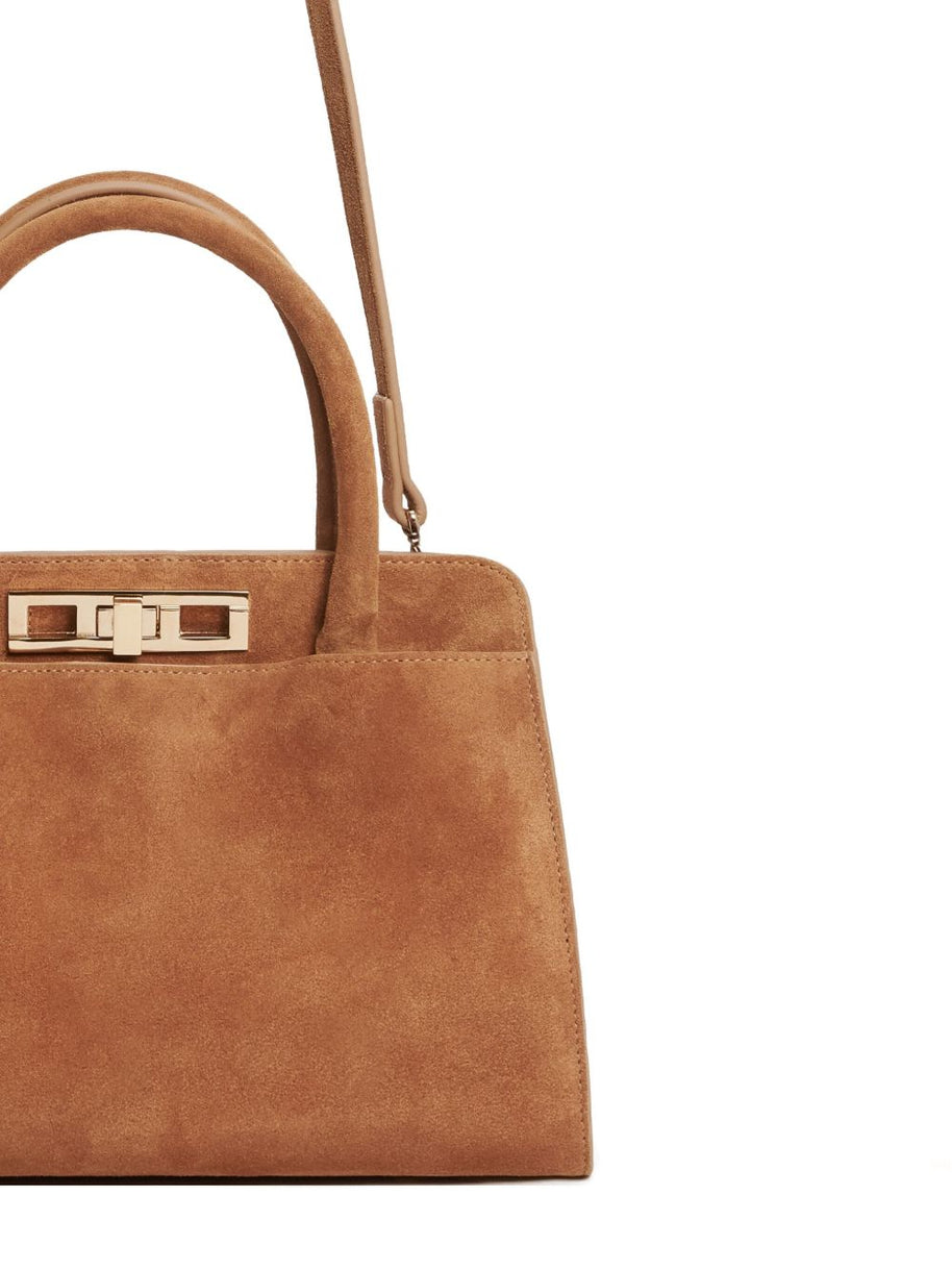 Fabiana Filippi Suede Leather Handbag - Brown