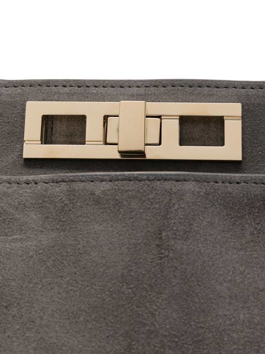 Fabiana Filippi Suede Leather Handbag - Grey
