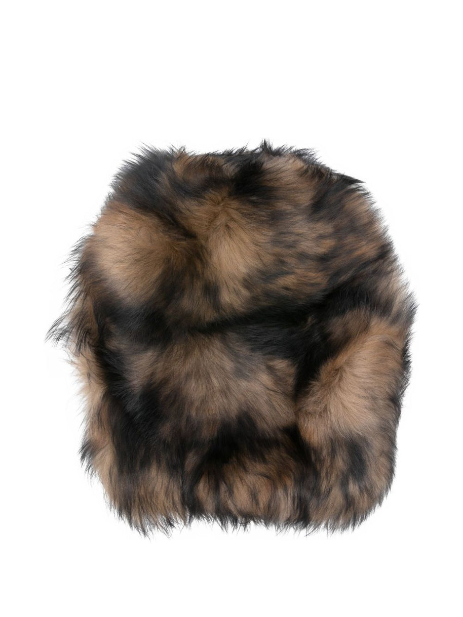 Dolce & Gabbana Fur Hat Brown