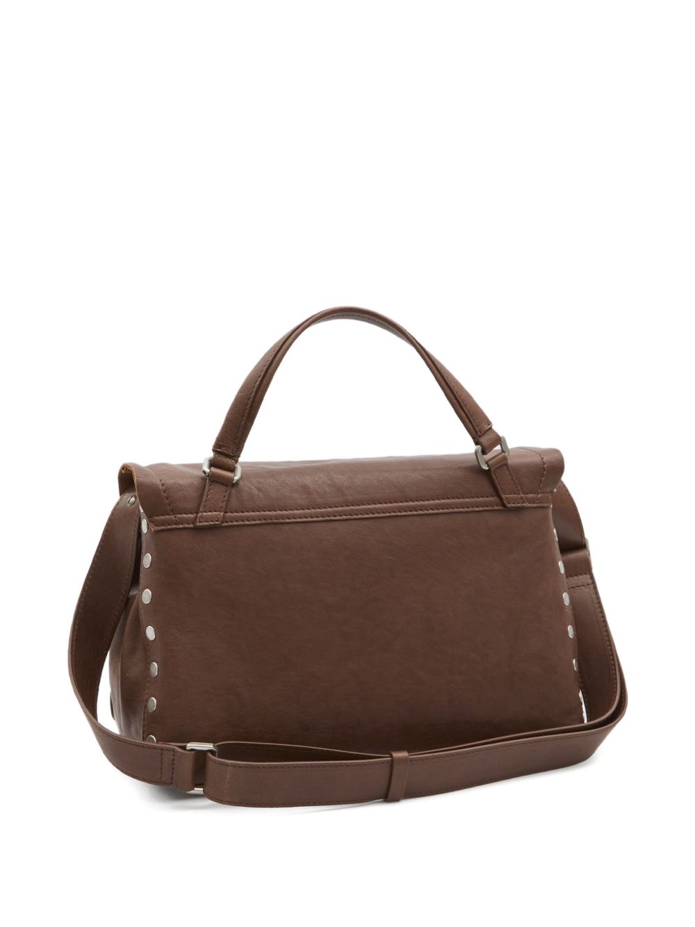 Zanellato Postina Tabacco Baby Leather Handbag Brown
