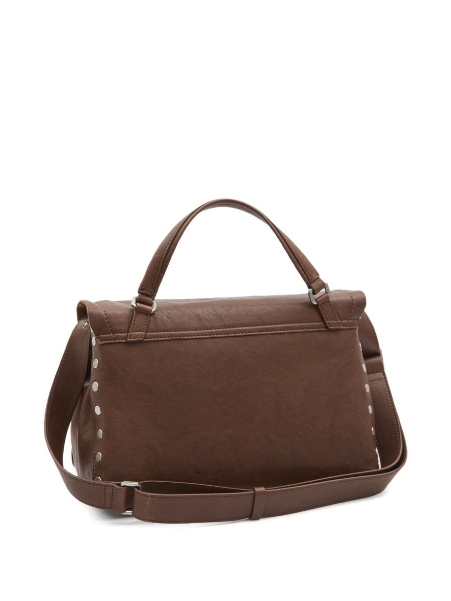 Zanellato Postina Tabacco Baby Leather Handbag Brown