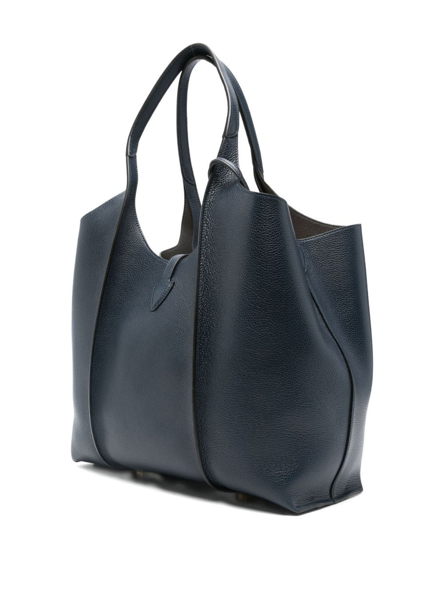 Tod's Medium Leather Tote Bag Blue