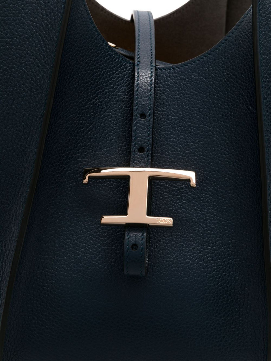 Tod's Medium Leather Tote Bag Blue