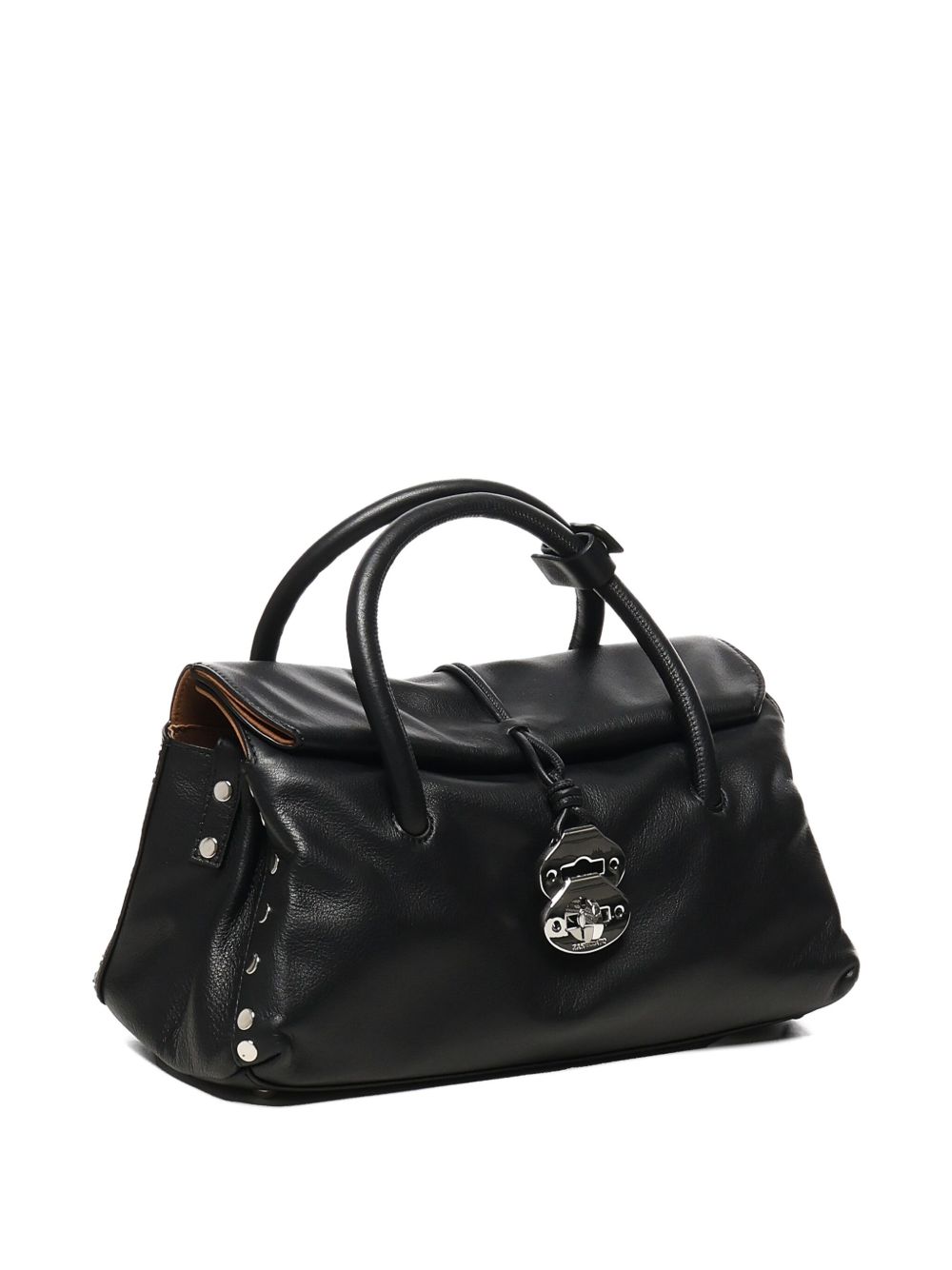 Zanellato Dotta Saeta Small Leather Handbag Black