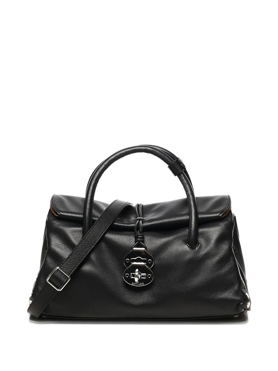 Zanellato Dotta Saeta Small Leather Handbag Black