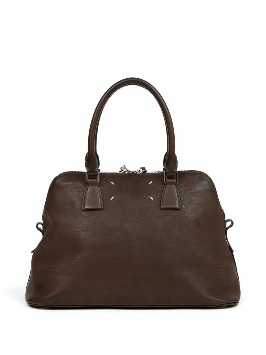 Maison Margiela 5AC Medium Leather Handbag Brown