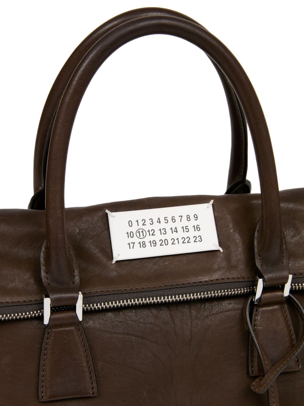 Maison Margiela 5AC Medium Leather Handbag Brown