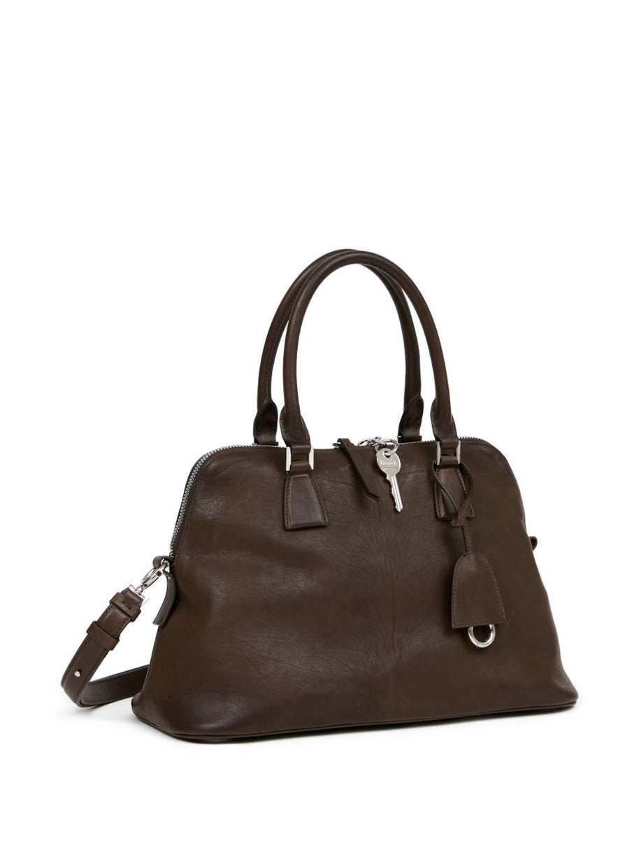 Maison Margiela 5AC Medium Leather Handbag Brown