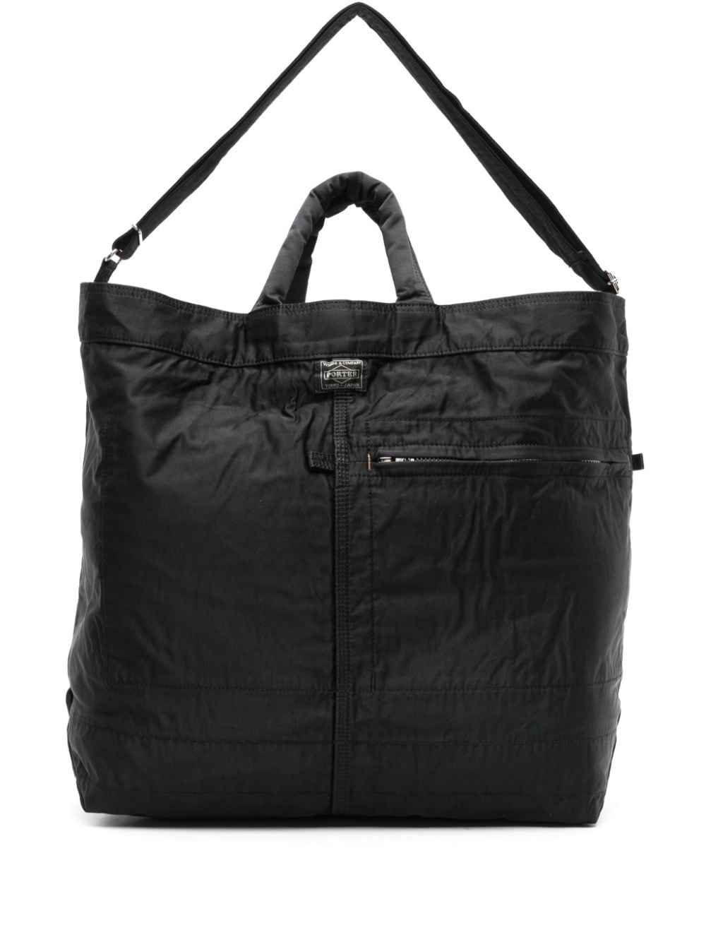PORTER Mile 2Way Nylon Tote Bag Black