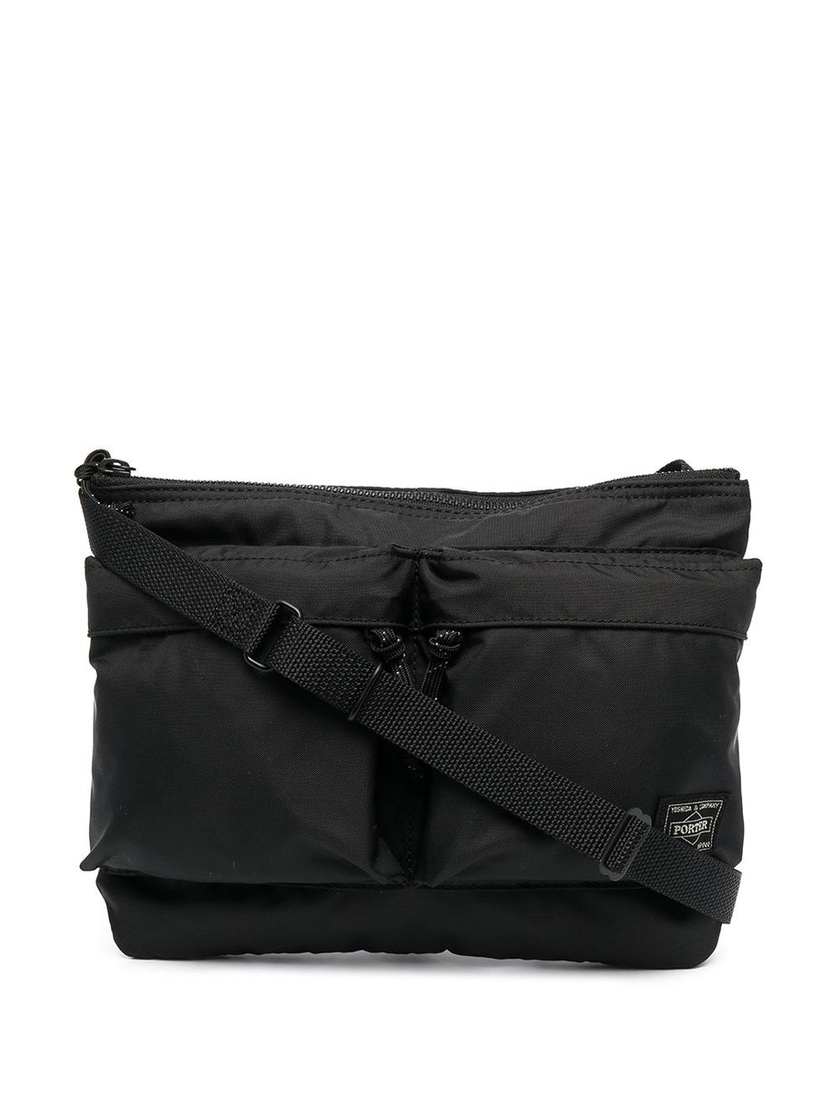 PORTER Force Nylon Shoulder Bag Black