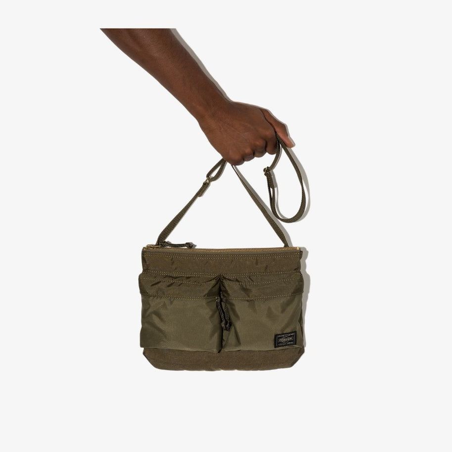 PORTER Force Nylon Shoulder Bag Green