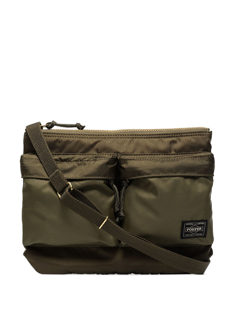 PORTER Force Nylon Shoulder Bag Green