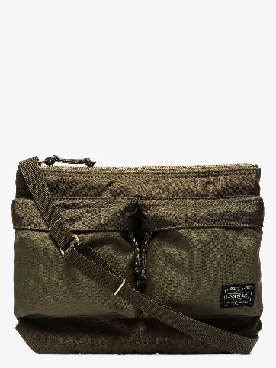 PORTER Force Nylon Shoulder Bag Green