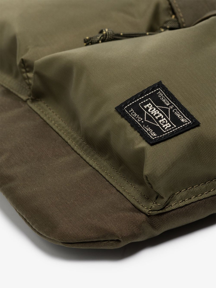 PORTER Force Nylon Shoulder Bag Green