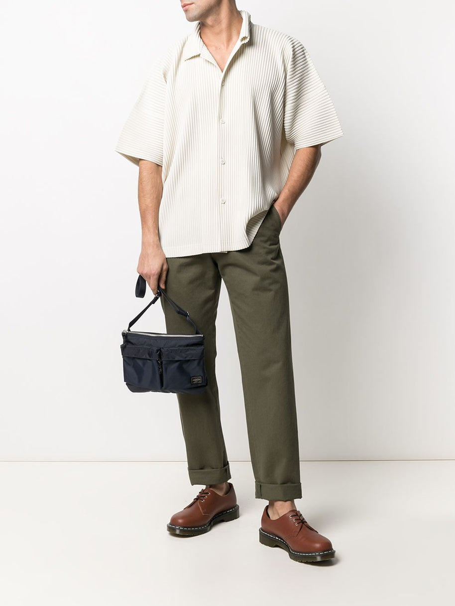 PORTER Force Nylon Shoulder Bag Blue