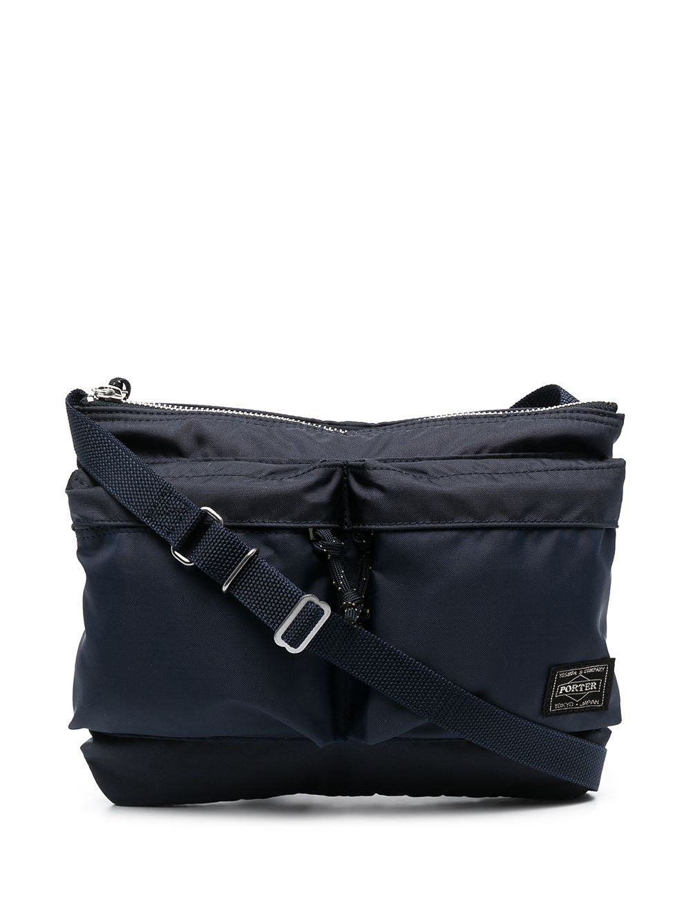 PORTER Force Nylon Shoulder Bag Blue