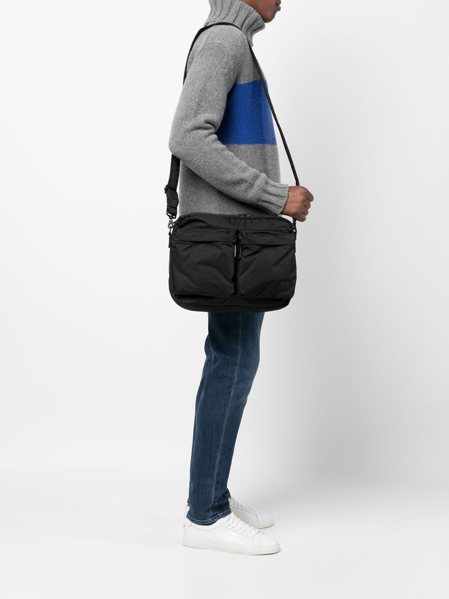 PORTER Force Nylon Shoulder Bag Black