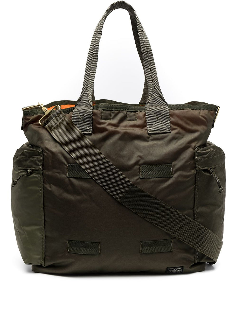 PORTER Force 2Way Nylon Tote Bag Green