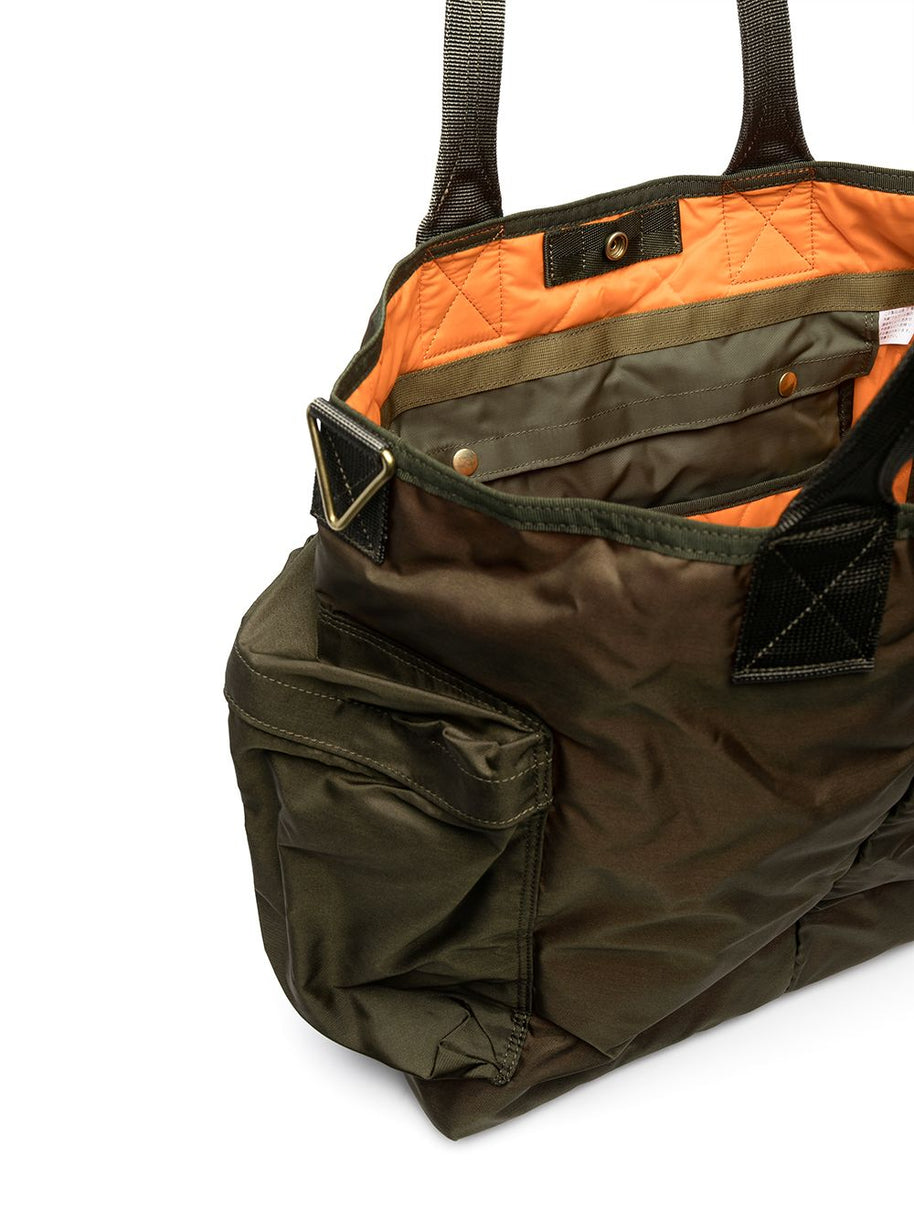 PORTER Force 2Way Nylon Tote Bag Green